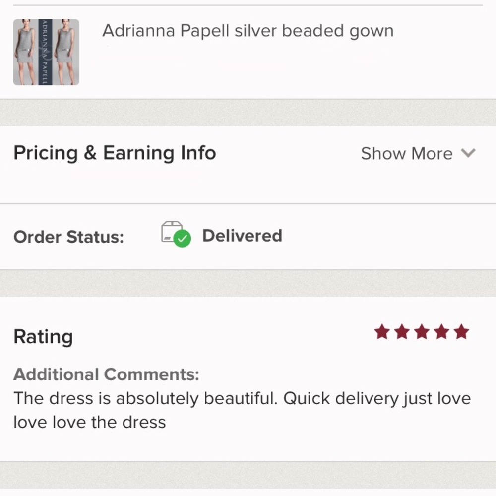 Adrianna Papell fully beaded low back dressy dress - Picture 5 of 16